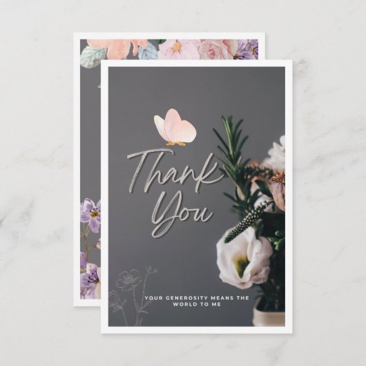 Dankeschön Karte (Vorne/Hinten)