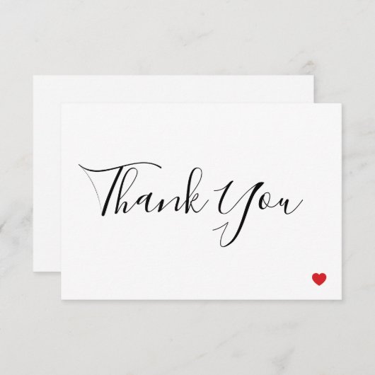 Dankeschön Karte (Vorne/Hinten)