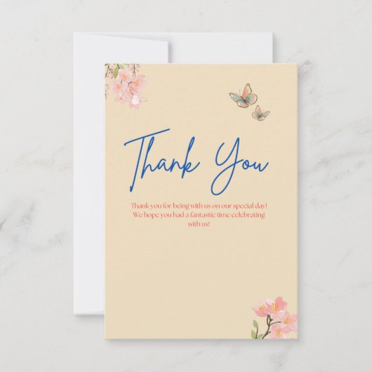 Dankeschön Karte (Vorderseite)