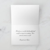 Dankeschön Karte (Innenseite)