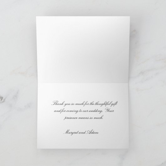 Dankeschön Karte (Innenseite)