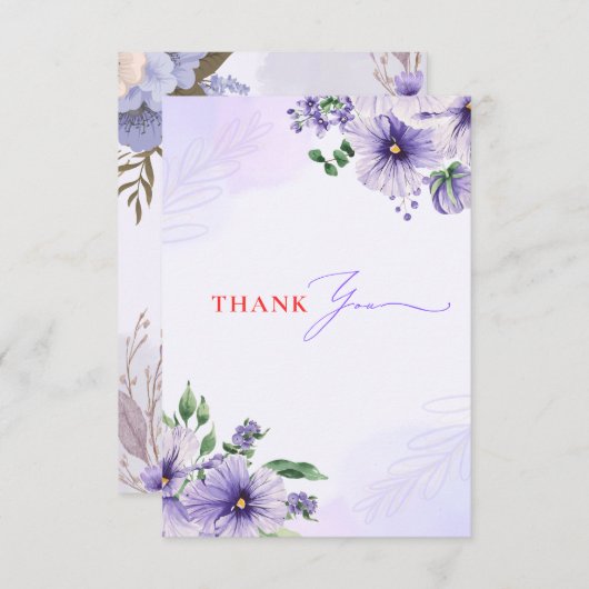 Dankeschön Karte (Vorne/Hinten)