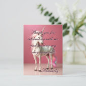 Dankeschön Karte (Stehend Vorderseite)