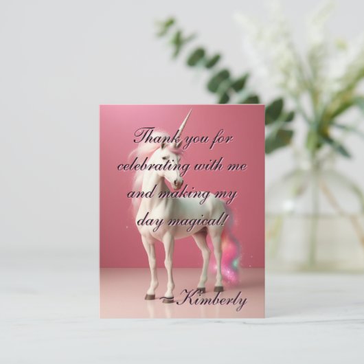 Dankeschön Karte (Stehend Vorderseite)