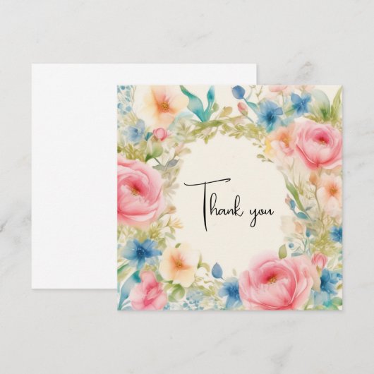 Dankeschön Karte (Vorne/Hinten)