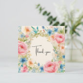 Dankeschön Karte (Stehend Vorderseite)