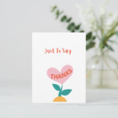 Dankeschön Karte (Stehend Vorderseite)