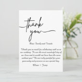 Dankeschön Karte (Stehend Vorderseite)