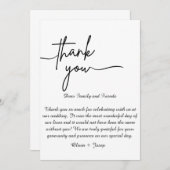 Dankeschön Karte (Vorne/Hinten)