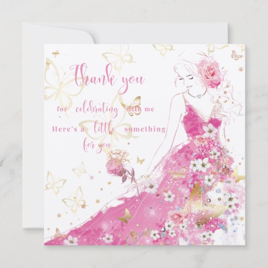 Dankeschön Karte (Vorderseite)