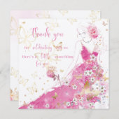 Dankeschön Karte (Vorne/Hinten)