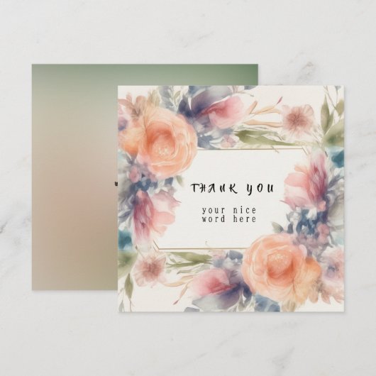 Dankeschön Karte (Vorne/Hinten)