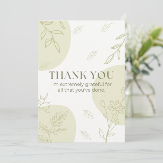 Dankeschön Karte (Stehend Vorderseite)