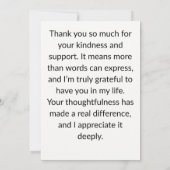 Dankeschön Karte (Rückseite)