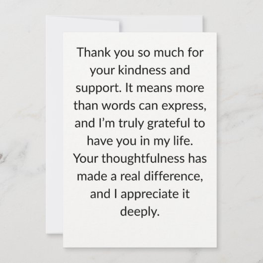 Dankeschön Karte (Rückseite)