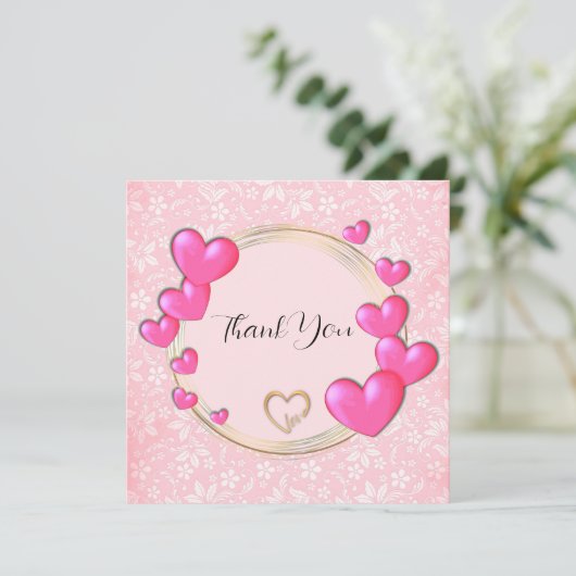 Dankeschön Karte (Stehend Vorderseite)