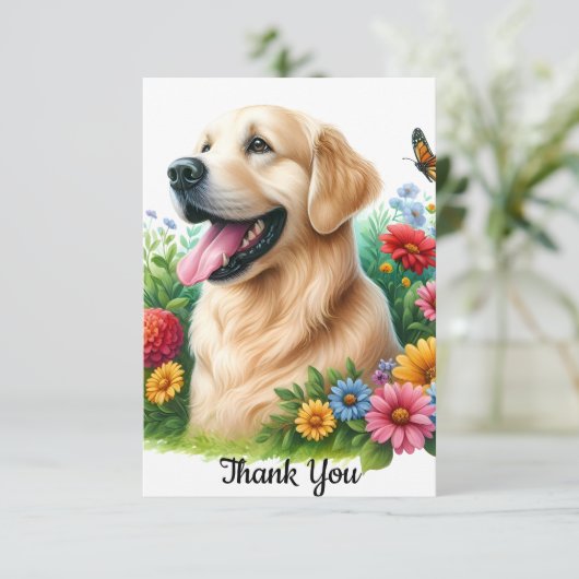 Dankeschön Karte (Stehend Vorderseite)