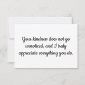 Dankeschön Karte (Rückseite)