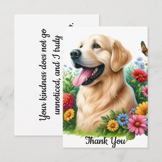 Dankeschön Karte (Vorne/Hinten)