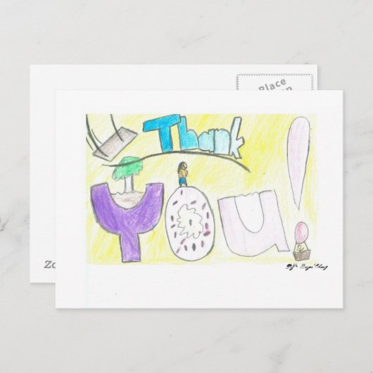 Dankeschön Karte (Vorne/Hinten)