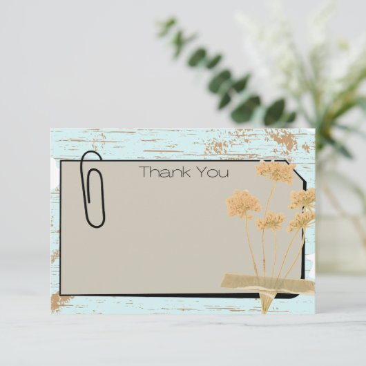 Dankeschön Karte (Stehend Vorderseite)