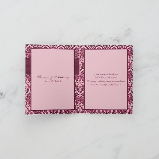 Dankeschön Karte (Innenseite)