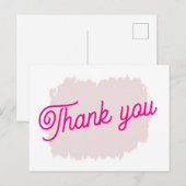 Dankeschön Karte (Vorne/Hinten)