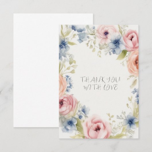 Dankeschön Karte (Vorne/Hinten)