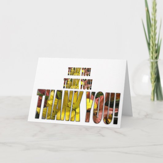 Dankeschön Karte (Vorderseite)