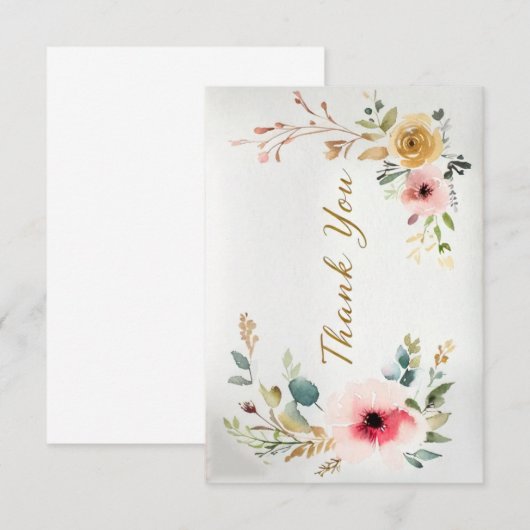 Dankeschön Karte (Vorne/Hinten)