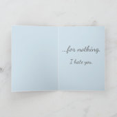 Dankeschön Karte (Innenseite)