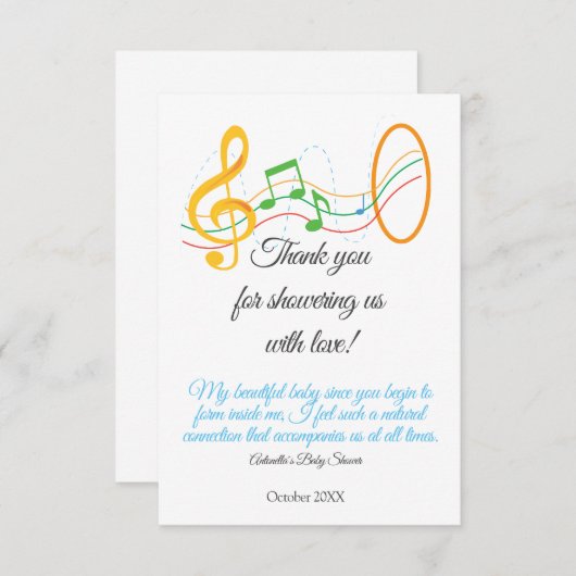 Dankeschön Karte (Vorne/Hinten)