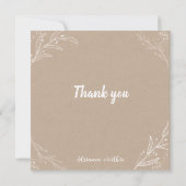 Dankeschön Karte (Rückseite)