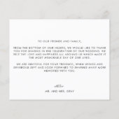 Dankeschön Karte (Rückseite)