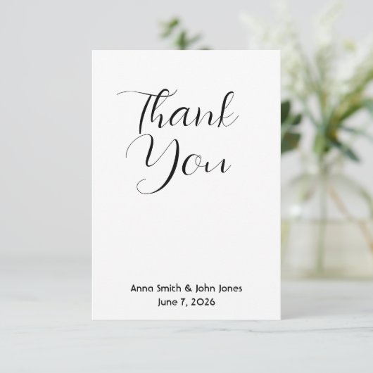 Dankeschön Karte (Stehend Vorderseite)