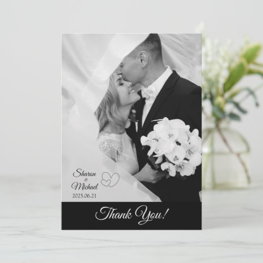 Dankeschön Karte (Stehend Vorderseite)