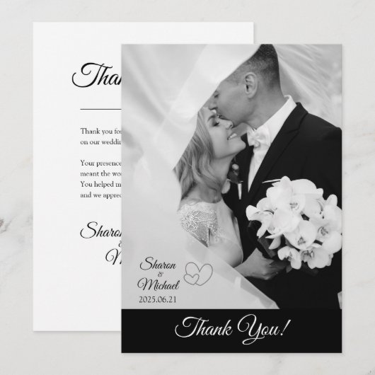 Dankeschön Karte (Vorne/Hinten)