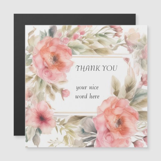 Dankeschön Karte (Vorne/Hinten)