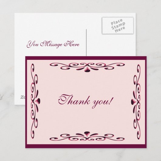 Dankeschön Karte (Vorne/Hinten)