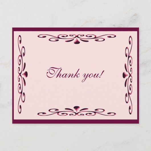 Dankeschön Karte (Vorderseite)