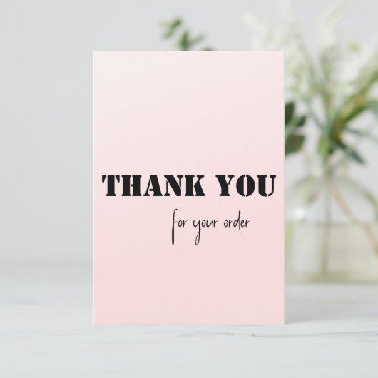 Dankeschön Karte (Stehend Vorderseite)