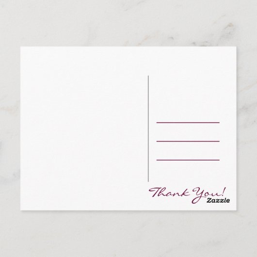 Dankeschön Karte (Rückseite)