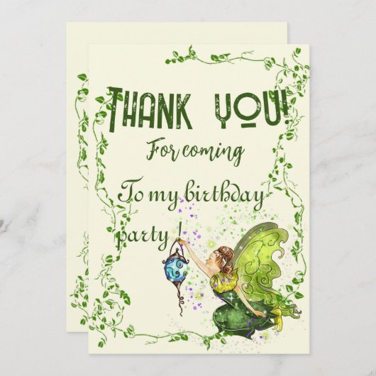 Dankeschön Karte (Vorne/Hinten)