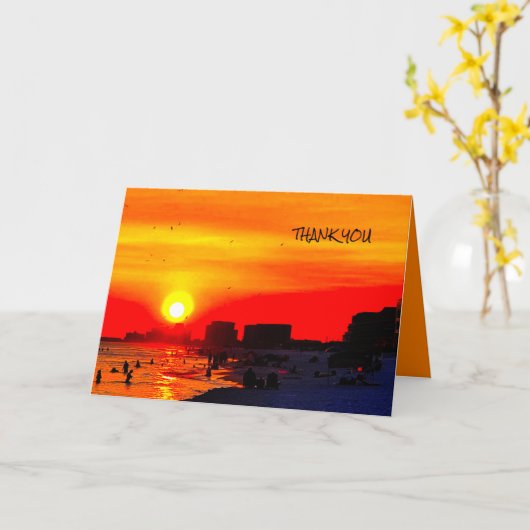 Dankeschön Karte (Gelbe Blume)