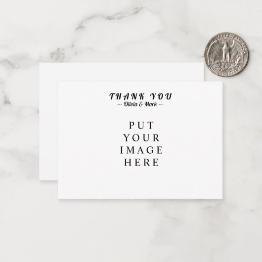 Dankeschön Karte (Vorderseite/Rückseite Beispiel)