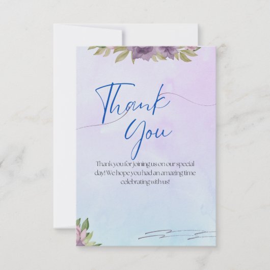 Dankeschön Karte (Vorderseite)