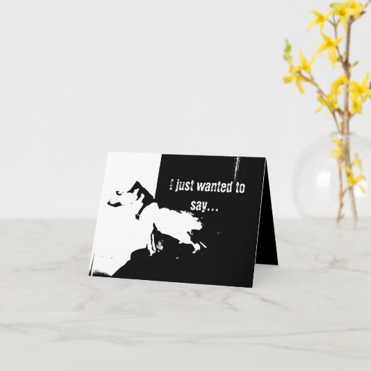 Dankeschön Karte (Gelbe Blume)