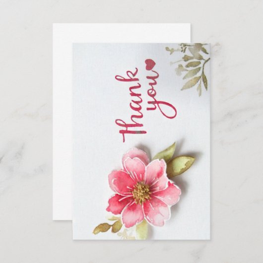 Dankeschön Karte (Vorne/Hinten)