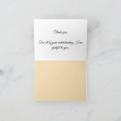Dankeschön Karte (Innenseite)