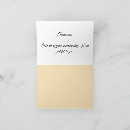 Dankeschön Karte (Innenseite)